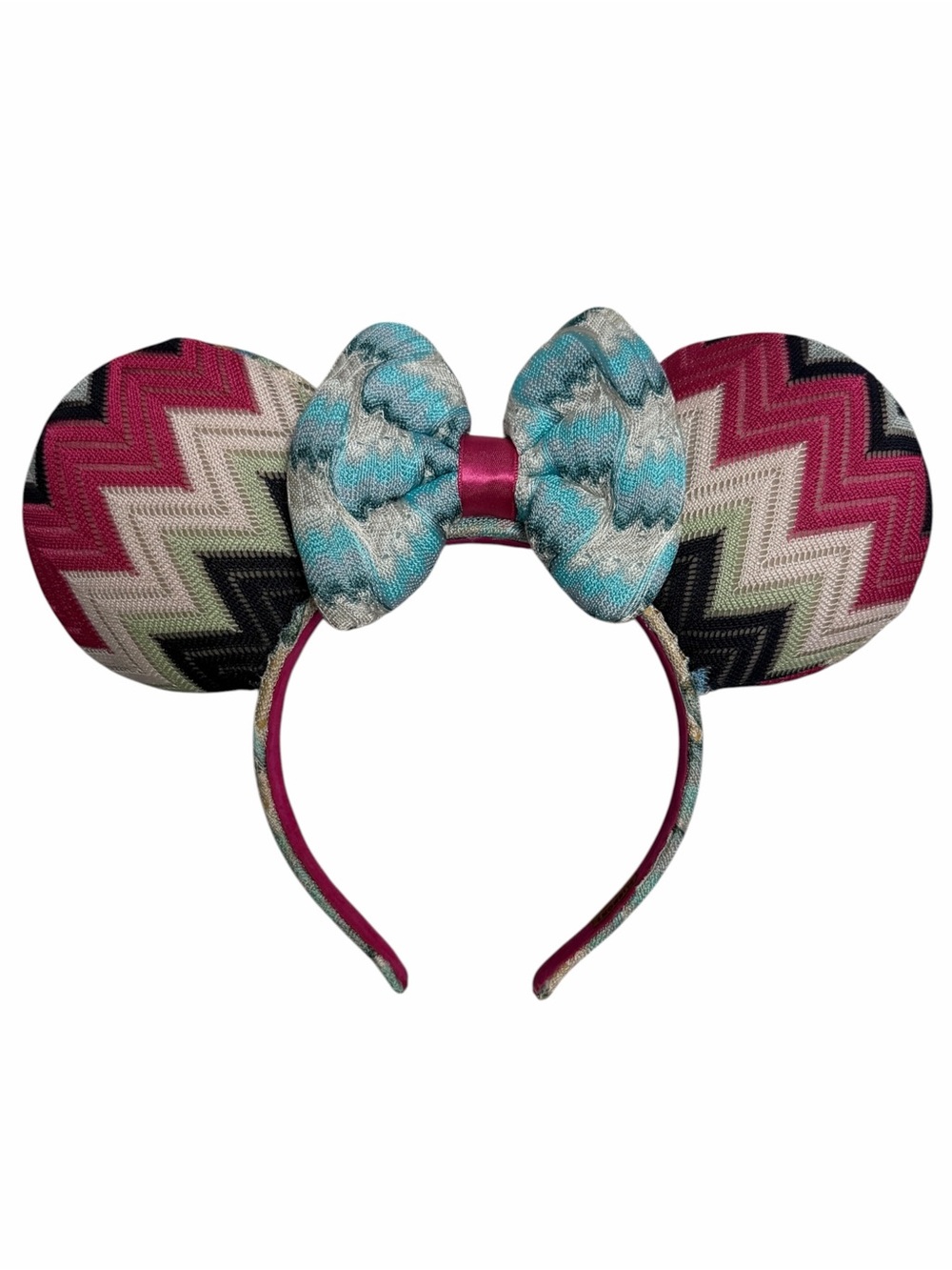 Missoni x Disney Zigzag Minnie Mouse Ears Headband Purple Pink **Read**